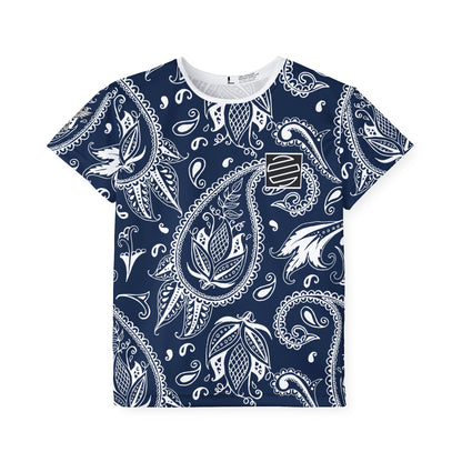 Kids Navy & White Sports Jersey