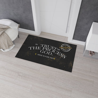 Heavy Duty Floor Mat with Inspirational Design - Trust the Process, Non-Slip Area Rug, Motivational Home Decor, Faith-Based Welcome [...]