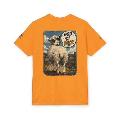 Lost & Found Sheep Graphic T-Shirt — “God Has My Back” Humble Collection