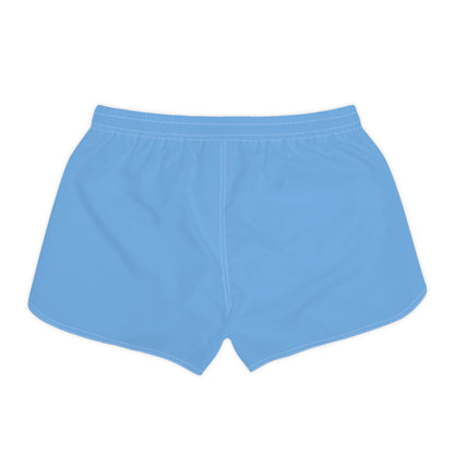 Sailboat Breeze Women's Casual Shorts — Light Blue Beach Lounge Shorts