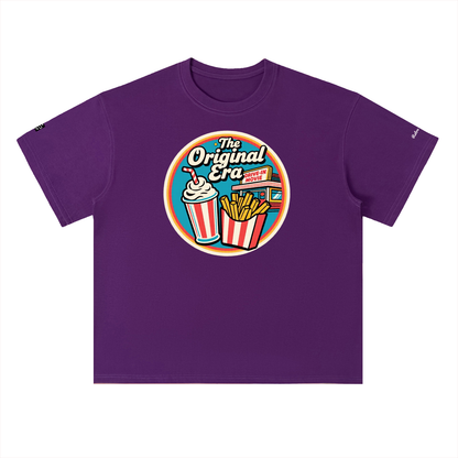 Retro Drive In Snack Bar Heavyweight Drop Shoulder Cotton T-Shirt