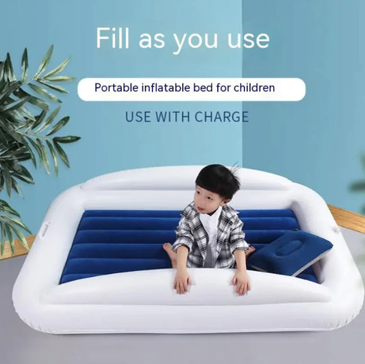 Children's Inflatable Airbed – Portable Folding Mattress for Naps & Outdoor Travel (Kids)