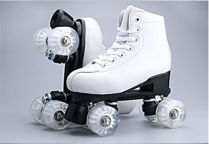 LED Sneaker Quad Roller Skates