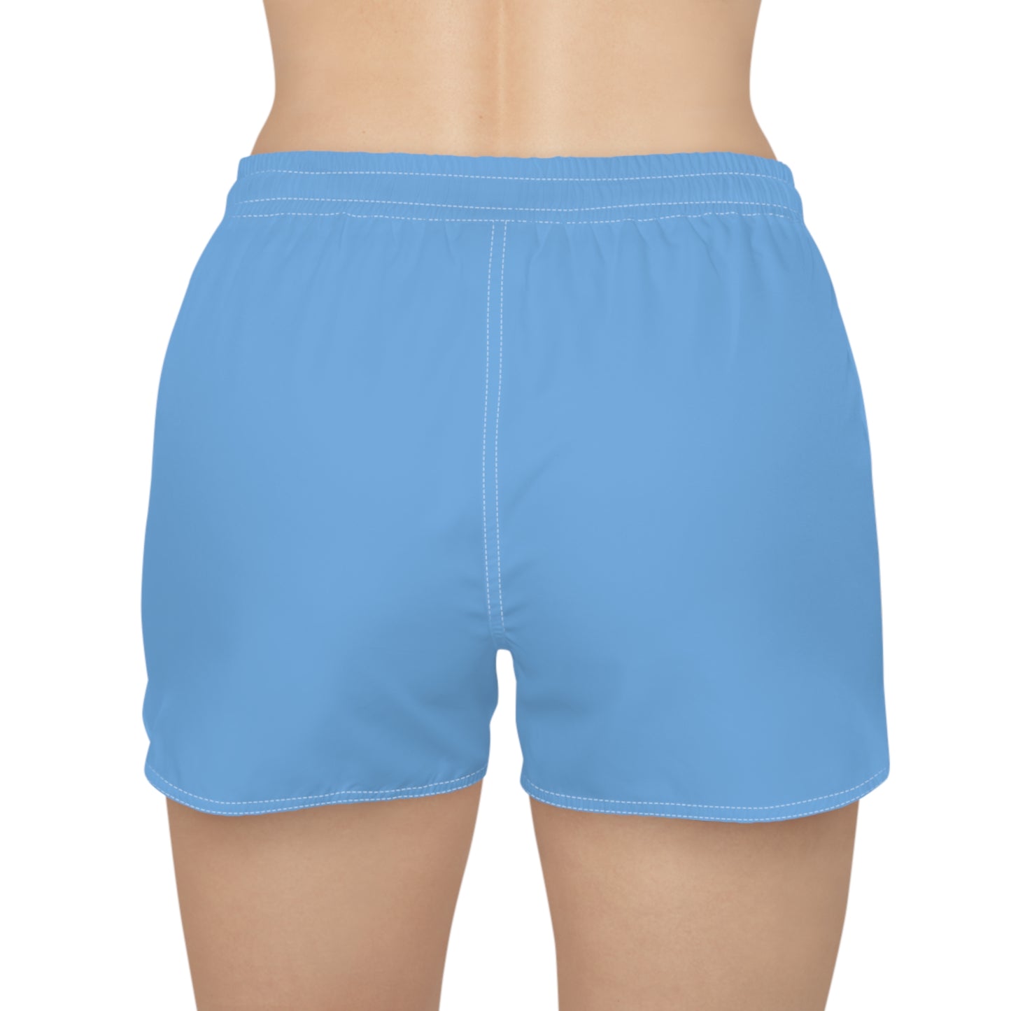 Sailboat Breeze Women's Casual Shorts — Light Blue Beach Lounge Shorts