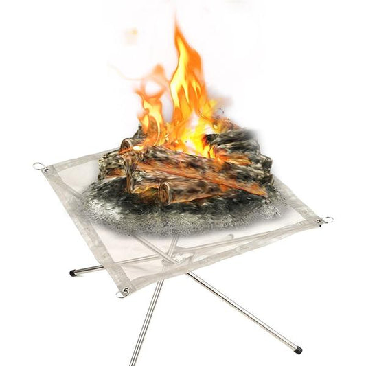 Outdoor Fire Pit and BBQ Grill