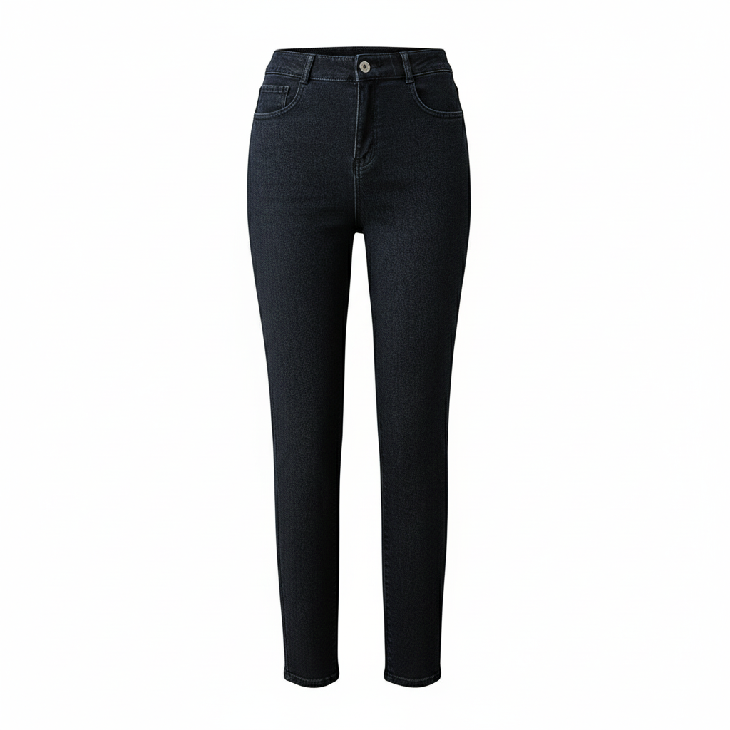 Women's Vintage Stretch Zip High Waist Jeans