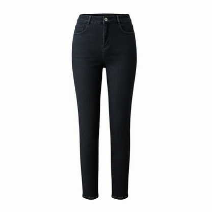 Women's Vintage Stretch Zip High Waist Jeans