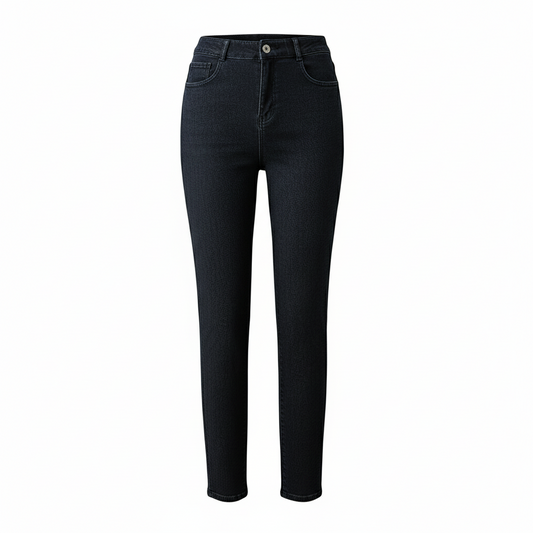 Women's Vintage Stretch Zip High Waist Jeans