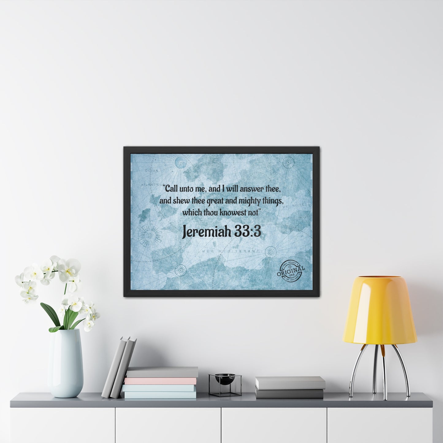 Jeremiah 33:3 Framed Poster — Inspirational Scripture Wall Art