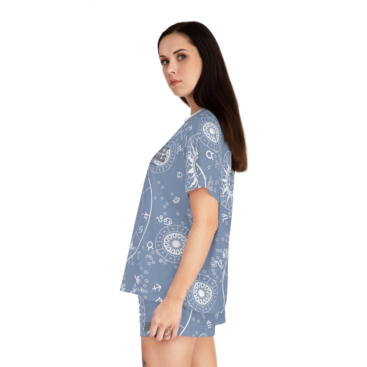 Zodiac Stars Women's Short Pajama Set — Astrology 'Sweet Dreams' Sleepwear