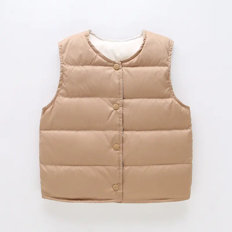 Kids' Lightweight Down Vest for Boys and Girls