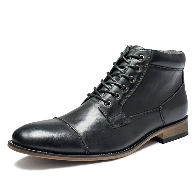 Winter High Top Leather Boots