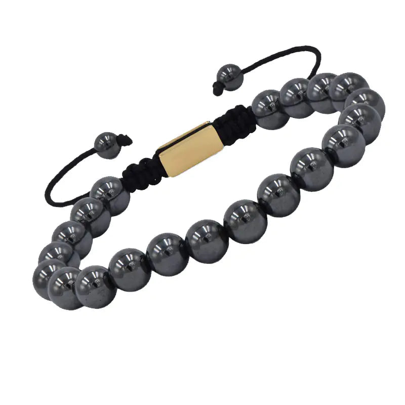 Black Ebony Beaded Magnet Bracelet
