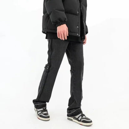 Men's Black Pocket Jeans