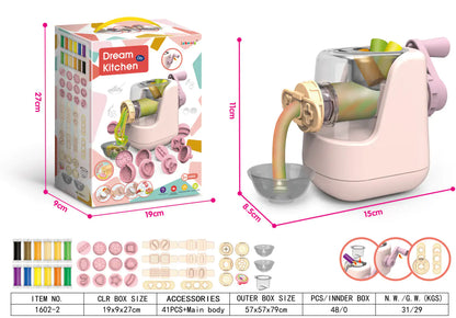 DIY Creative Kids Clay Noodle Make and Molding Set