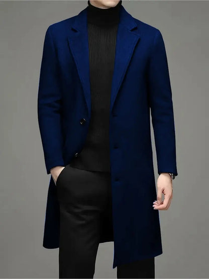 Men's Casual Slim-fit Woolen Coat