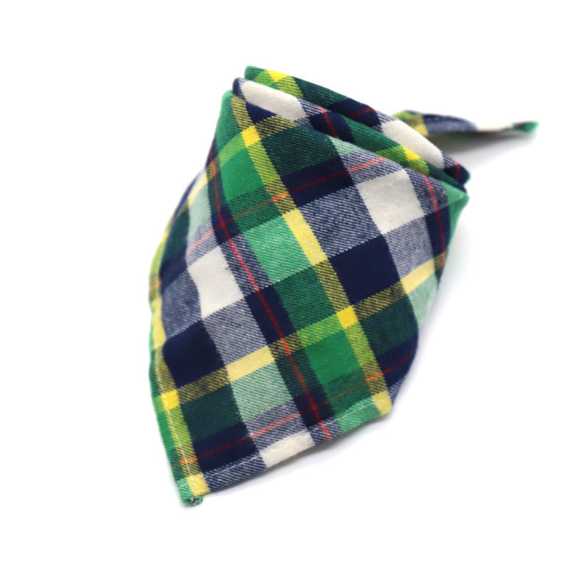 Scottish Plaid Large Baby Bib