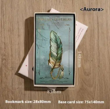 Classic Metal  Feather Bookmark – Elegant Reader's Gift