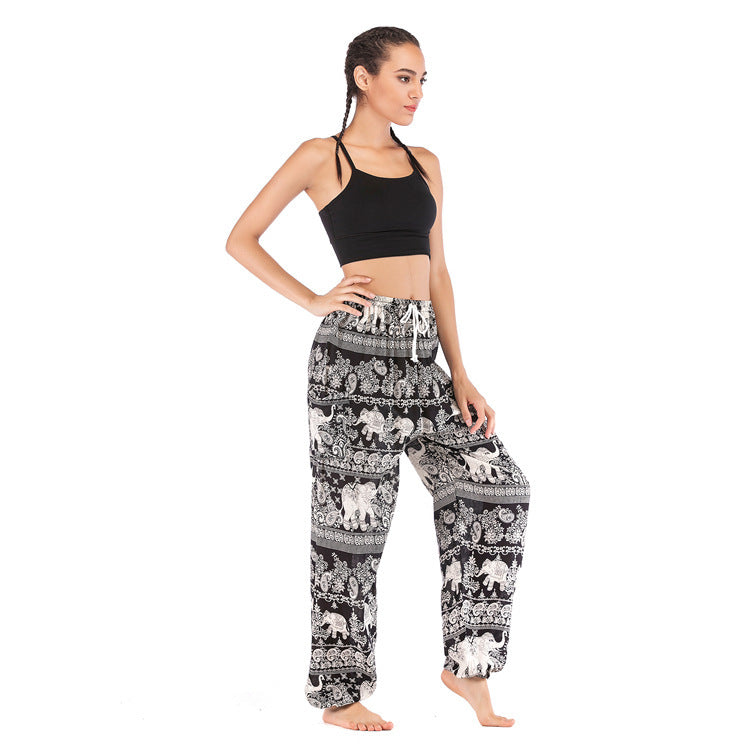 Women's Casual Laced Harem Pants