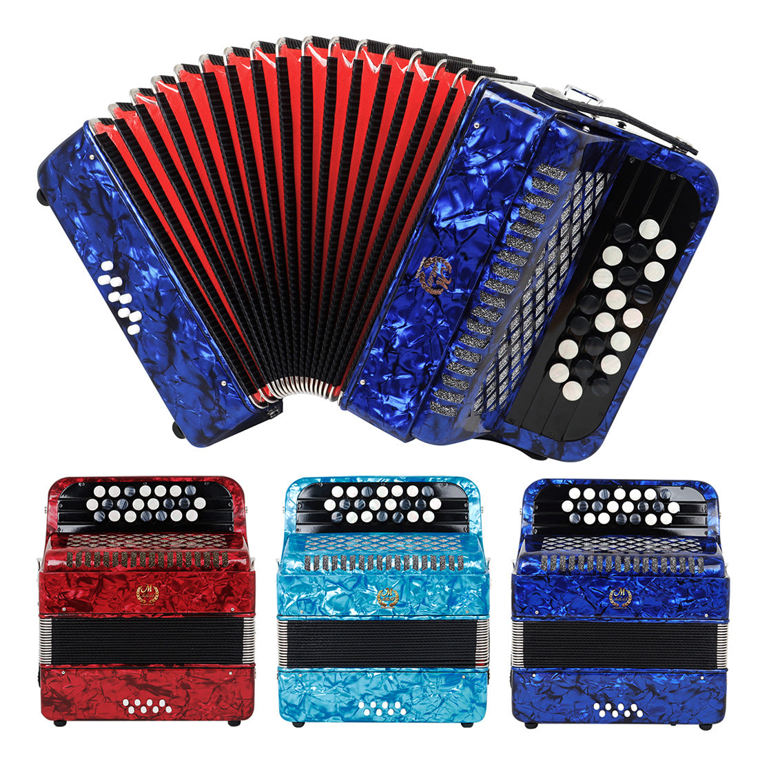 22 Key 8 Bass Bayan Accordion