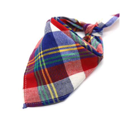 Scottish Plaid Large Baby Bib