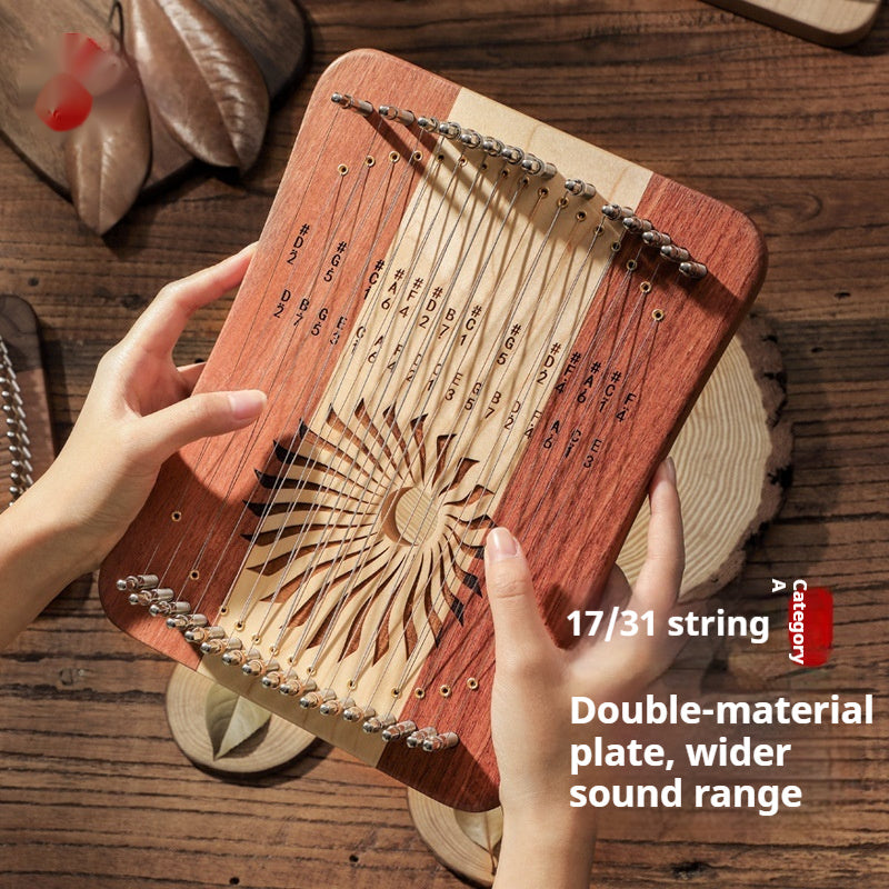 17 Strings Genuine Harp   - Finger Piano Simple And Easy To Learn