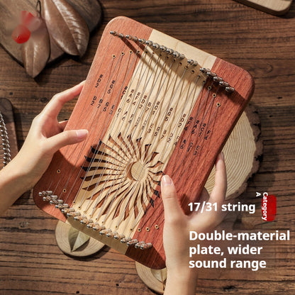 17 Strings Genuine Harp   - Finger Piano Simple And Easy To Learn