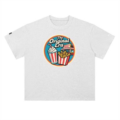 Retro Drive In Snack Bar Heavyweight Drop Shoulder Cotton T-Shirt