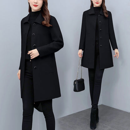 Women's Autumn And Winter Woolen Coat