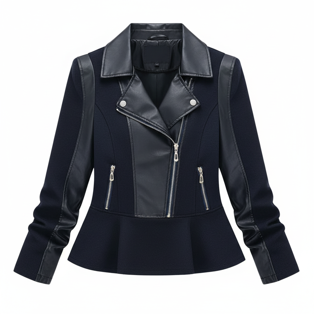 Chic Short Leather Jacket