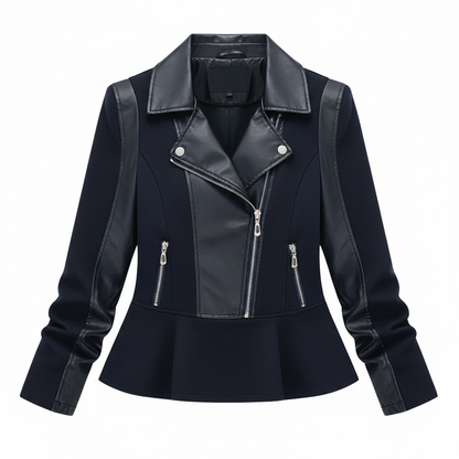 Chic Short Leather Jacket