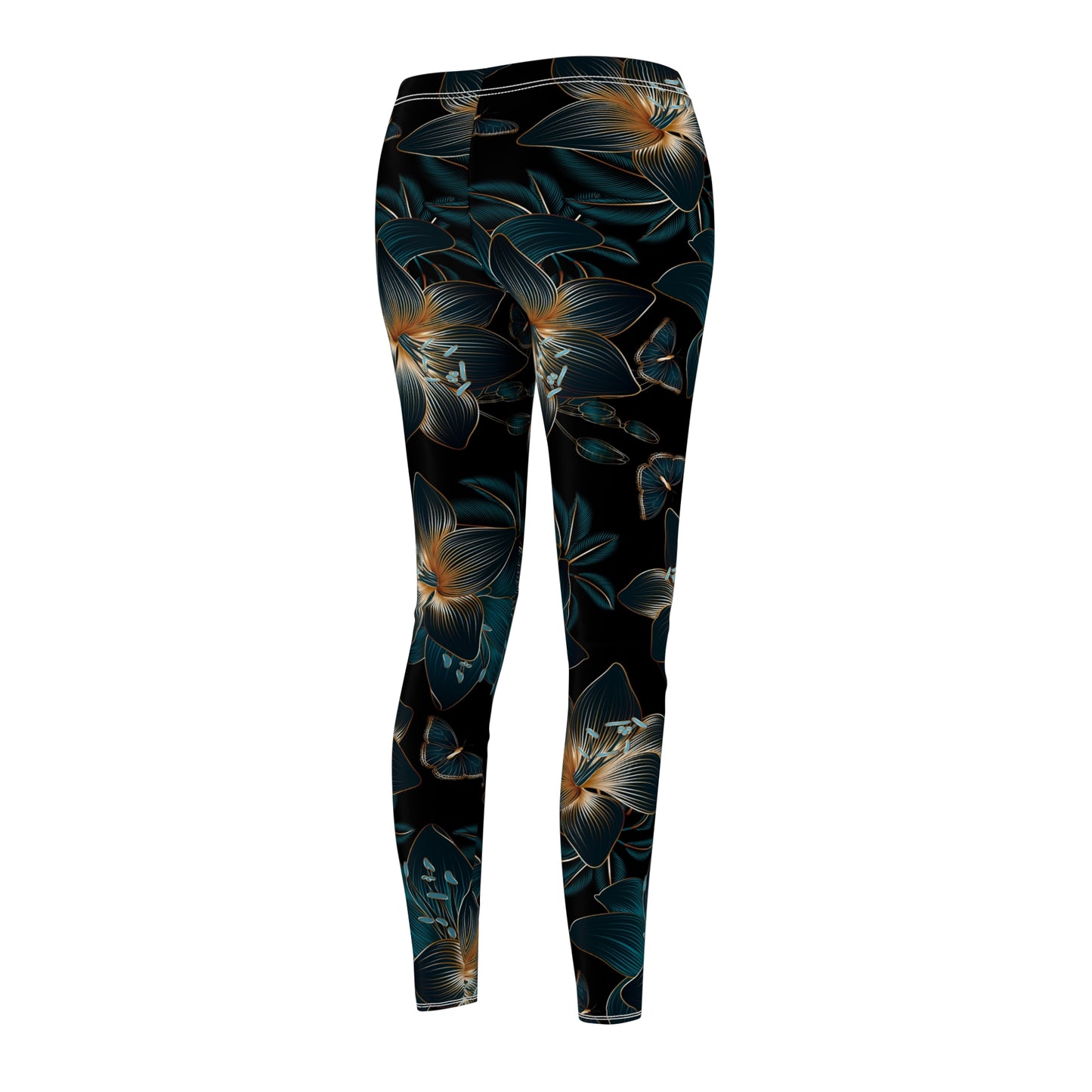 Floral Night Bloom Women's Leggings — All-Over Print