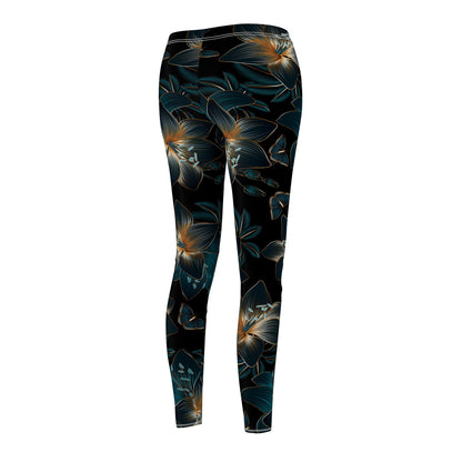 Floral Night Bloom Women's Leggings — All-Over Print