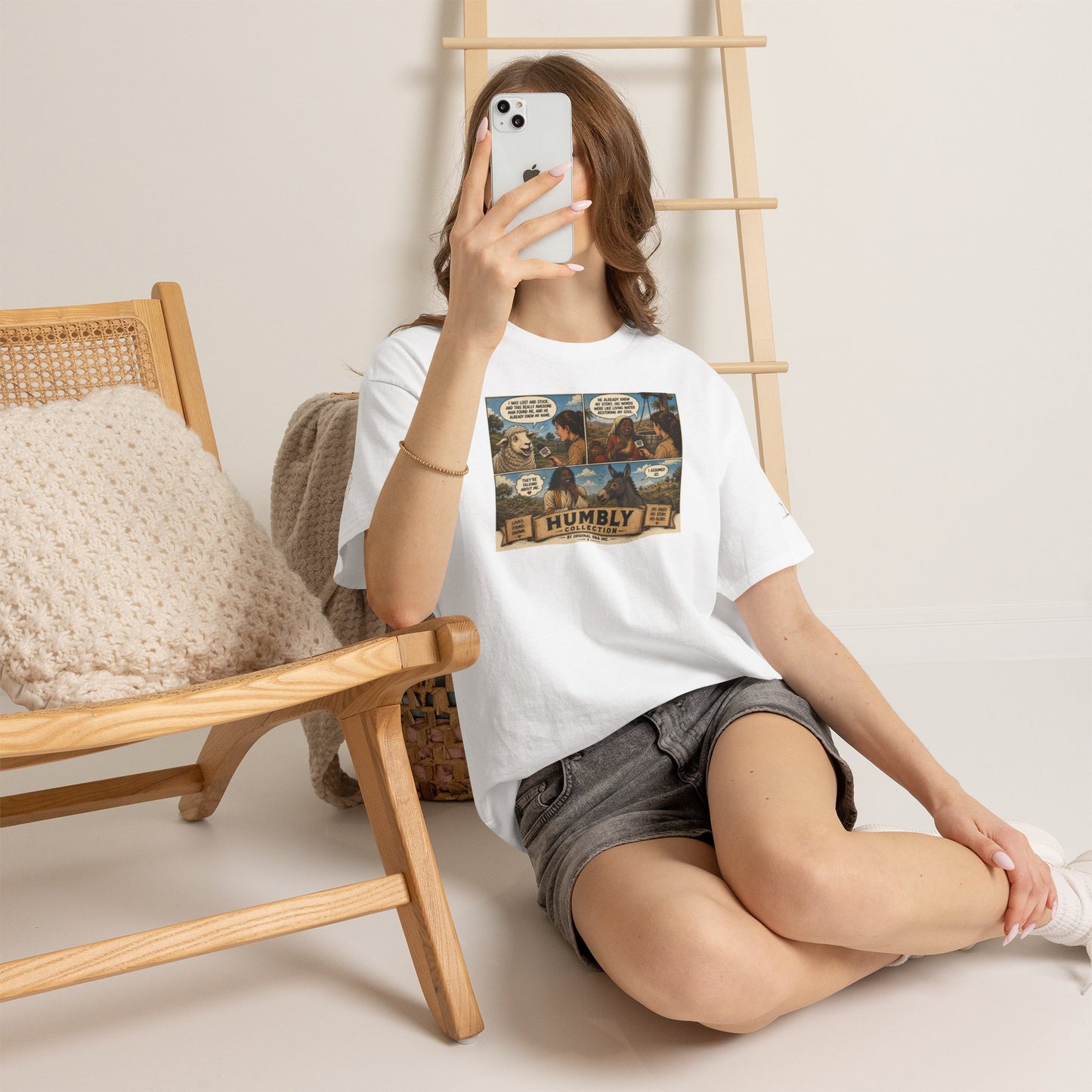 Humbly Comic Interview Panel Tee — Humbly Graphic T-Shirt