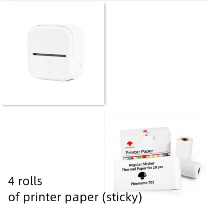 Mini Bluetooth Label & Photo Printer