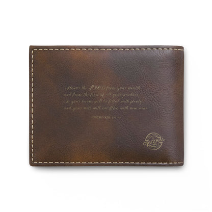 Covered Wagon Silhouette Bi-Fold Wallet
