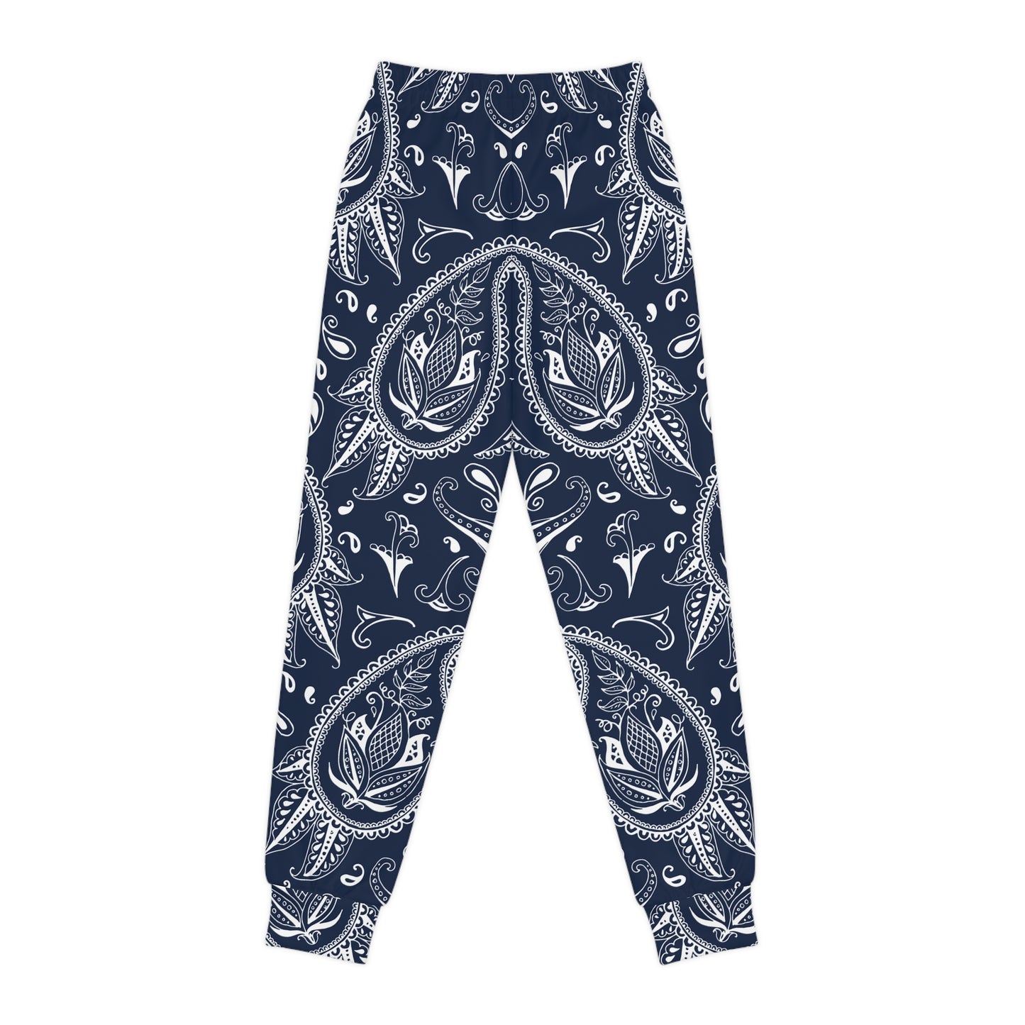 Kids Navy & White Joggers — Youth Sweatpants