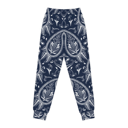 Kids Navy & White Joggers — Youth Sweatpants