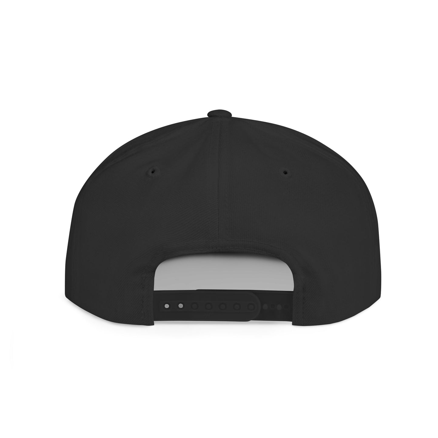 Snapback Hat — Blue Wave Japanese Art Flat-Bill Cap