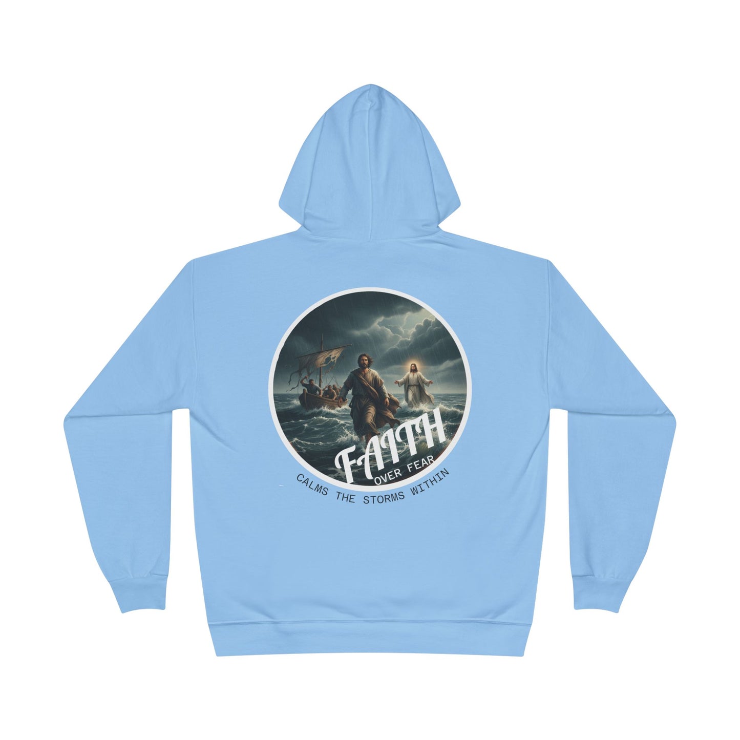 Faith Storm Graphic Hoodie — Inspirational Christian Pullover