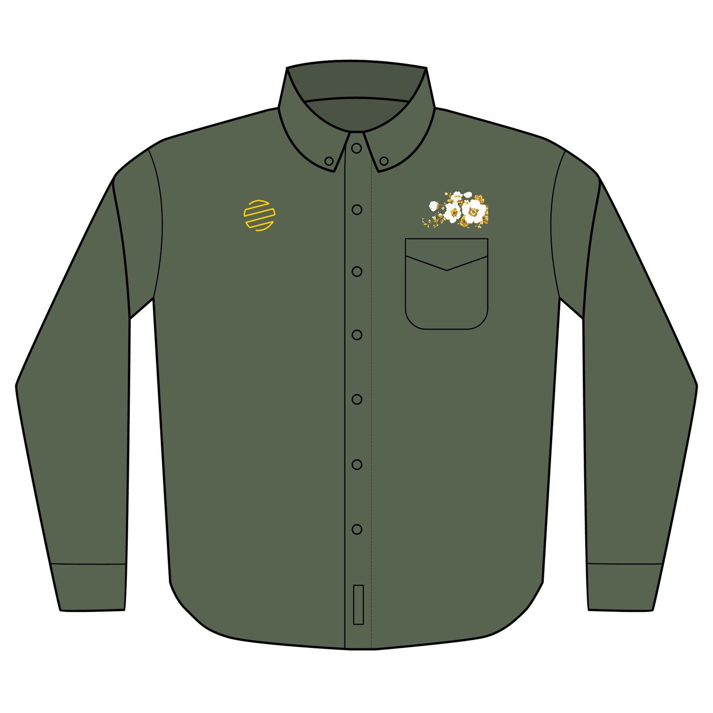 Embroidered Original Era Logo Long Sleeve Shirt