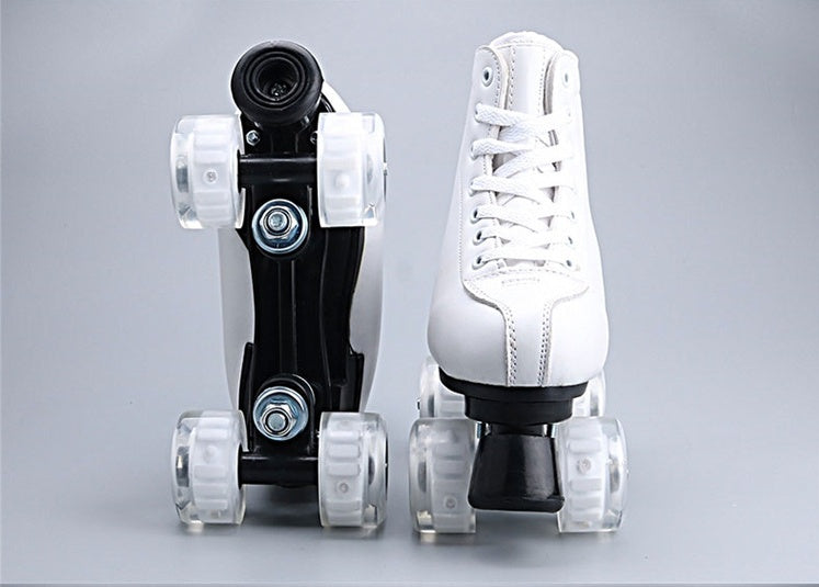 LED Sneaker Quad Roller Skates
