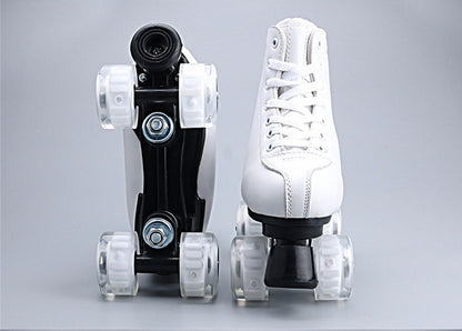 LED Sneaker Quad Roller Skates