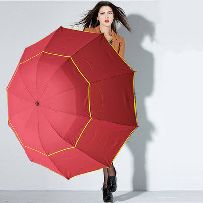 Golf Umbrella, Double Layer, Folding Design