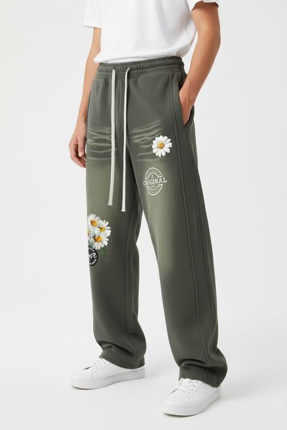 "Daisy Dove" Sunfade Curved Blade Fleece Sweatpants