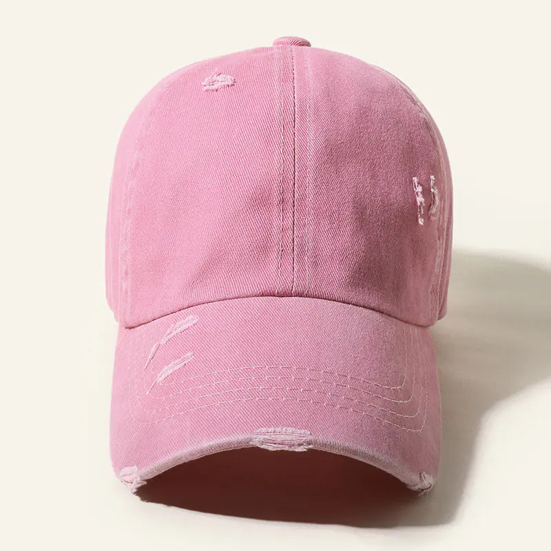 Color Pop Baseball Cap with Cross Detail