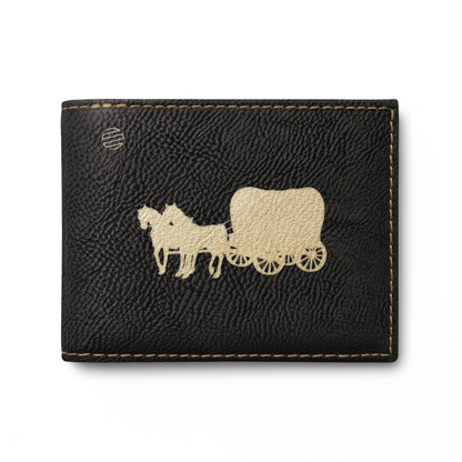 Covered Wagon Silhouette Bi-Fold Wallet