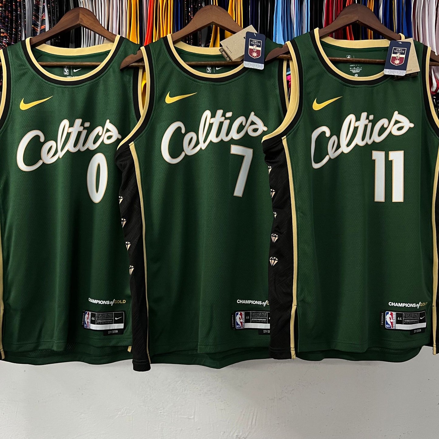 NBA 23 Celtics City Edition Jersey: Irving, Brown, Tatum