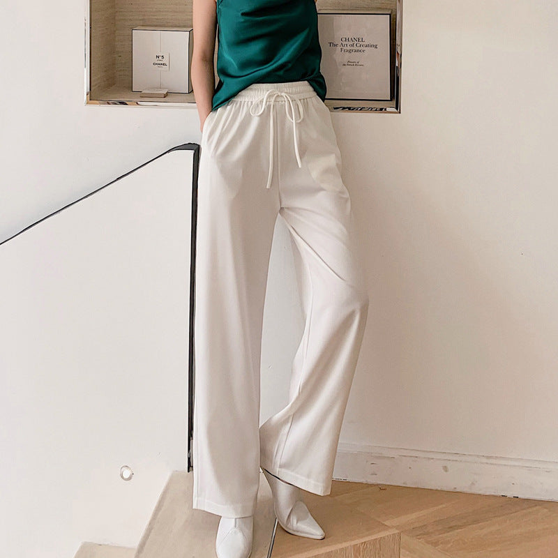 Acetate Wide-leg Ice Silk Pants