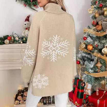 Women's High Collar Christmas Sweaters